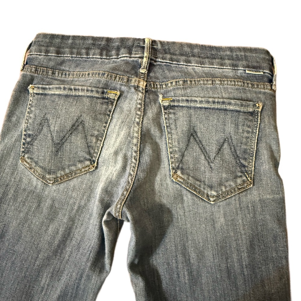 MOTHER Skinny Blue Denim Jeans -size 26 - Picture 5 of 16